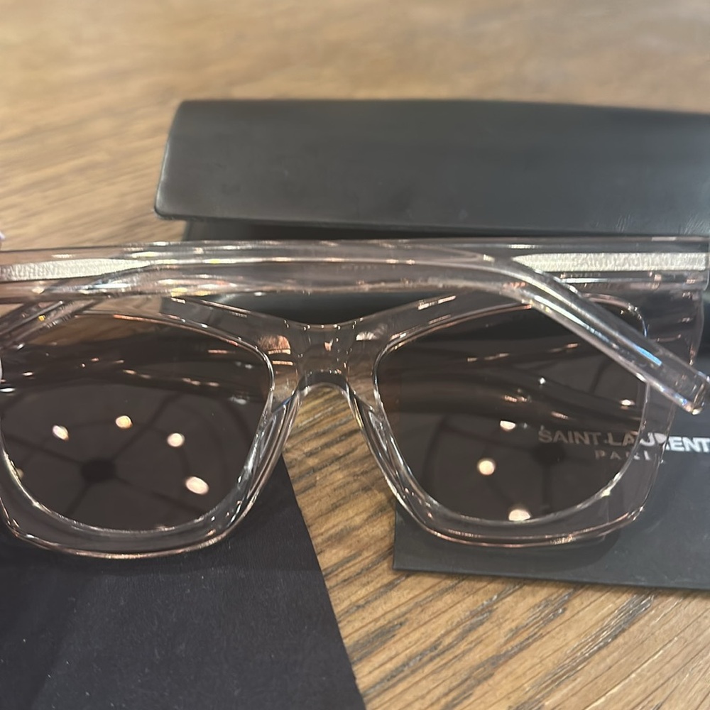 Saint Laurent Clear Frame Sunglasses - Picture 3 of 3